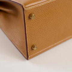 Hermes Kelly 28 Epsom Gold - Y Circle Stamp