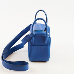 Hermes Mini Lindy Swift Bleu France - Z Stamp