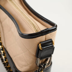 Chanel Gabrielle Hobo Small Beige