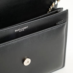 Saint Laurent Medium Sunset Leather Black