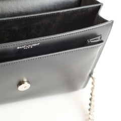 Saint Laurent Medium Sunset Leather Black