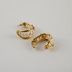 Chanel Pearl Stud Earrings 23P