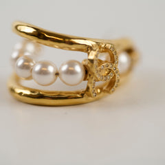 Chanel Pearl Stud Earrings 23P