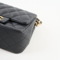 Chanel Mini Caviar Square Black