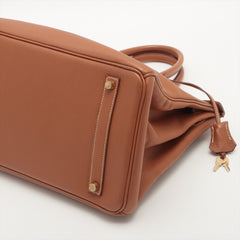 ITEM 13 - Hermes Birkin 35 Togo Gold Stamp E Square (2001)