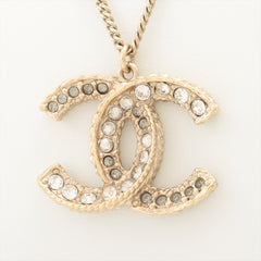 Chanel CC Rhinestone Reversible Necklace Costume Jewellery
