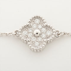 ITEM 14 - Van Cleef & Arpels VCA Sweet Alhambra White Gold Diamond Bracelet