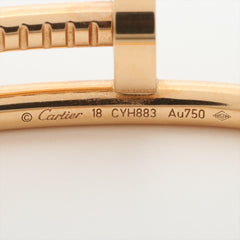 Cartier Juste Un Clou JUC Size 18 Pink Gold Bracelet