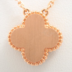 Van Cleef & Arpels Vintage Alhambra Rhodonite diamond Necklace 2021 Holiday