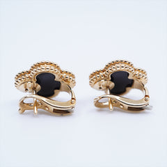 ITEM 26 - Van Cleef & Arpels Vintage Size Alhambra Onyx Piercing jewelry 2013