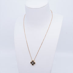 ITEM 25 - Van Cleef & Arpels Vintage Alhambra Grey shell Necklace 2014 Holiday Pendants