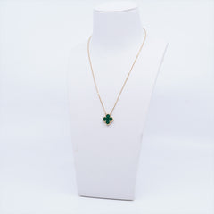 Van Cleef & Arpels Vintage Alhambra Malachite Necklace