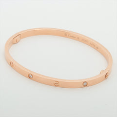 Cartier Love SM 6 Diamond Bracelet Rose Gold 16