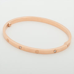 Cartier Love SM 6 Diamond Bracelet Rose Gold 16