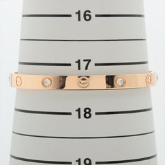 Cartier Love 4 Diamond Pink Gold Size 18 Bracelet 2021