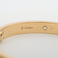 Cartier Love 4 Diamond Yellow Gold Size 17 Bracelet