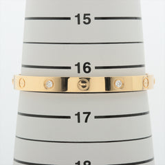 Cartier Love 4 Diamond Yellow Gold Size 17 Bracelet