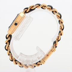 Chanel Premier L Black Face Gold Watch