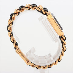 Chanel Premier L Black Face Gold Watch