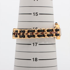 Chanel Premier L Black Face Gold Watch