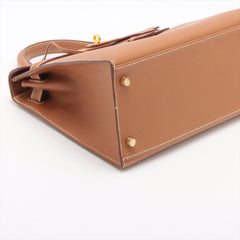 Hermes Kelly 28 Cushbell Gold - C Square Stamp