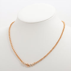 Christian Dior Logo Rhinestone Gold Necklace Costume Jewellery