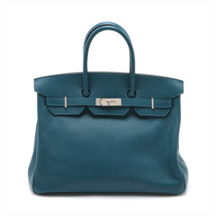 Hermes Birkin 35 Blue de Galice Epsom - Q Square
