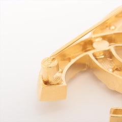 Chanel Coco Logo Gold 22A Brooch