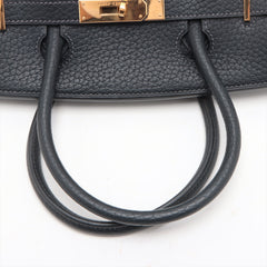 Hermes Birkin 30 Fjord Blue Indigo- H Square