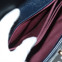 Chanel Small Chevron Coco Handle Caviar Navy
