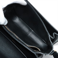CELINE Medium Triomphe Leather Shoulder bag Black