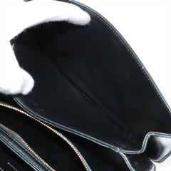 CELINE Medium Triomphe Leather Shoulder bag Black