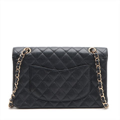 Chanel Classic Flap M/L Medium/Large Caviar Black Bag 15 series