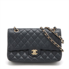 Chanel Classic Flap M/L Medium/Large Caviar Black Bag 15 series