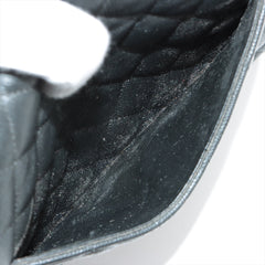 Chanel Classic Flap M/L Medium/Large Caviar Black Shimmer Bag- 18C