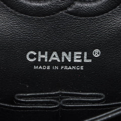 Chanel Classic Flap M/L Medium/Large Caviar Black Shimmer Bag- 18C