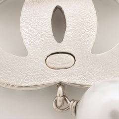 Chanel Coco Pearl Silver Drop Brooch