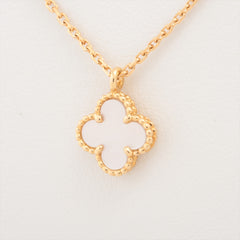 Van Cleef & Arpels Sweet Alhambra Mother of Pearl MOP Necklace