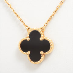 Van Cleef & Arpels Vintage Alhambra Onyx Necklace
