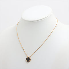 Van Cleef & Arpels Vintage Alhambra Onyx Necklace