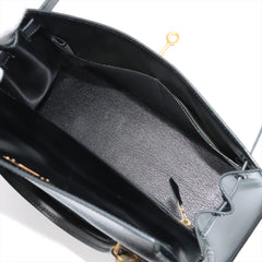Hermes Kelly 28 Box Calf Black - N Circle Stamp