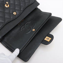 Chanel Classic Flap Medium/Large Caviar Black - Series 13