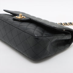 Chanel Classic Flap Medium/Large Caviar Black - Series 13