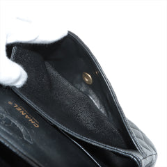 Chanel Classic Flap Medium/Large Caviar Black - Series 13