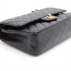 Chanel Classic Flap Medium/Large Caviar Black- Series 30