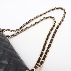 Chanel Classic Flap Medium/Large Caviar Black- Series 30