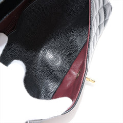 Chanel Classic Flap Medium/Large Caviar Black- Series 30