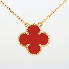 Van Cleef & Arpels Vintage Alhambra Carnelian Necklace