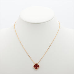 Van Cleef & Arpels Vintage Alhambra Carnelian Necklace