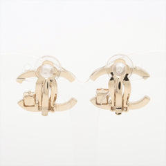 Chanel Coco Logo Green Gemstone Clip On Earrings Costume Jewellery